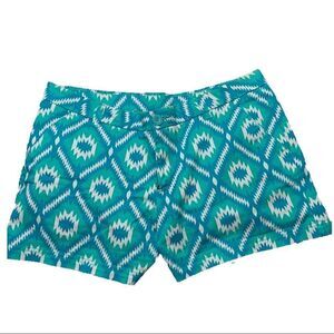 NWOT BCG Roughing It Diva Stripes Ikat Shorts Sz 12